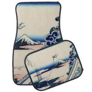 Japanese Vintage Art Fuji from Honganji Temple Car Mat