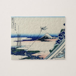 Japanese Vintage Art Fuji from Honganji Temple Jigsaw Puzzle