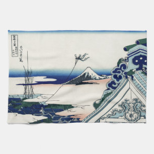 Japanese Vintage Art Fuji from Honganji Temple Towel