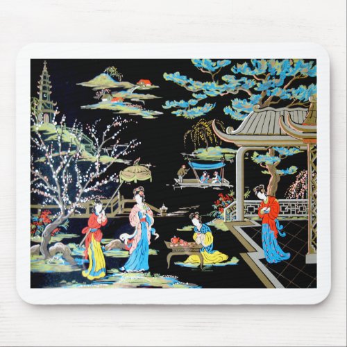 JAPANESE VINTAGE ART MOUSE PAD