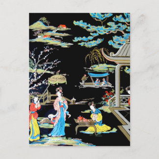 JAPANESE VINTAGE ART POSTCARD
