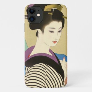 Japanese vintage beauty geisha lady woman Maiko Case-Mate iPhone Case