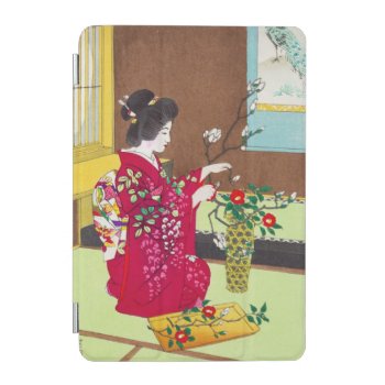 Japanese Vintage Beauty Geisha Lady Woman Maiko Ipad Mini Cover by TheGreatestTattooArt at Zazzle