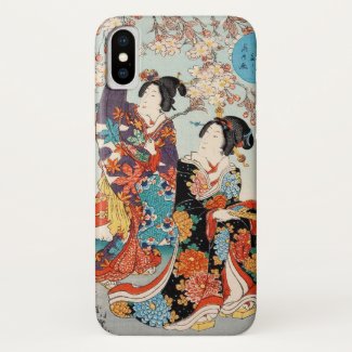 Japanese vintage beauty geisha lady woman Maiko iPhone X Case