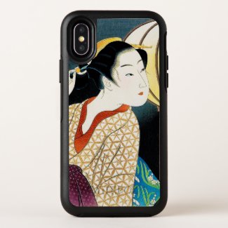 Japanese vintage beauty geisha lady woman Maiko OtterBox Symmetry iPhone X Case