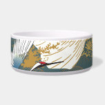 Japanese Vintage Crane Birds Pattern Bowl<br><div class="desc">Japanese pattern Vintage. Traditional motif background with crane birds and wave elements. Asia oriental design. Natural luxury texture. Oriental Essence: Crane Birds and Waves in Timeless Harmony. Japanese motif waltzes with cranes. Tradition meets elegance effortlessly. pattern, japanese, motif, illustration, japan, chinese, drawing, antique, seamless, nature, kimono, paper, decorative, blue, background,...</div>