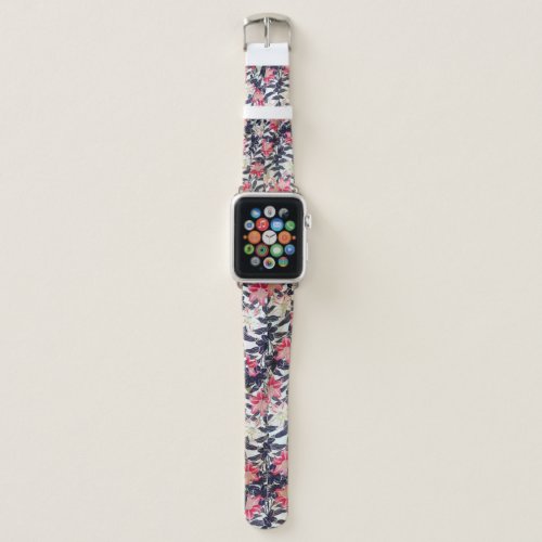 Japanese Vintage Kimono Floral Apple Watch Band