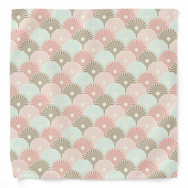 Japanese vintage pattern bandana (Front)