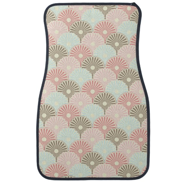 Japanese vintage pattern car mat (Front)