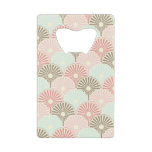 Japanese vintage pattern credit card bottle opener