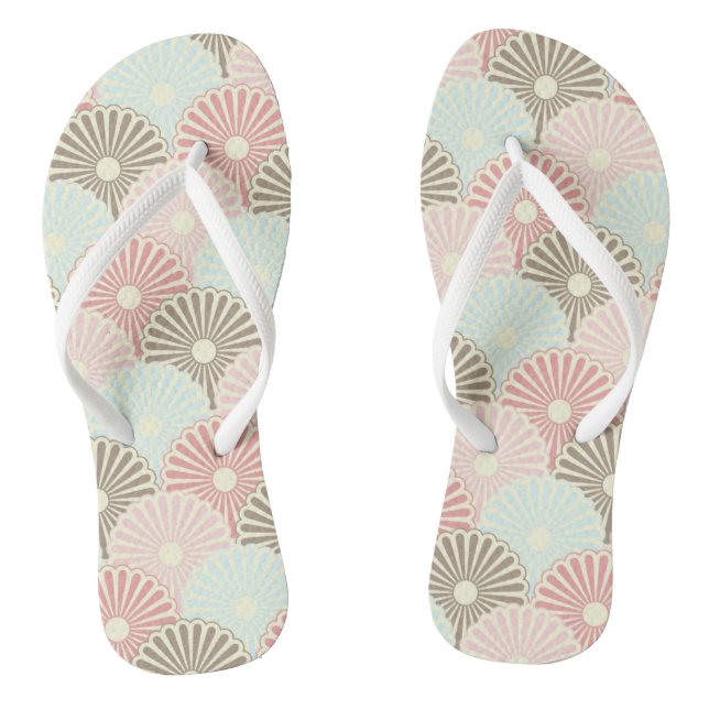 Japanese vintage pattern flip flops (Footbed)