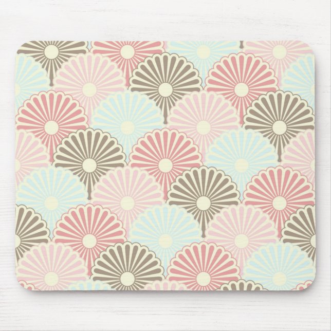 Japanese vintage pattern mouse pad (Front)