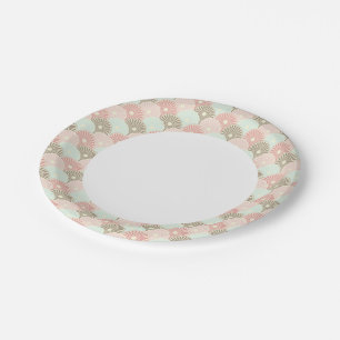 Japanese vintage pattern paper plates