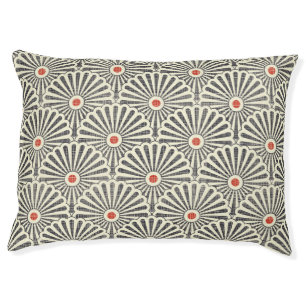 Japanese vintage pattern, seamless texture. pet bed