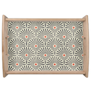 Japanese vintage pattern, seamless texture. serving tray