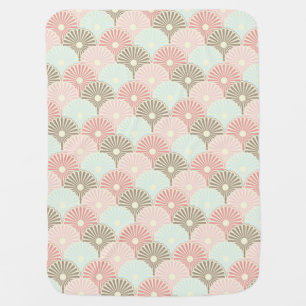 Japanese vintage pattern stroller blanket