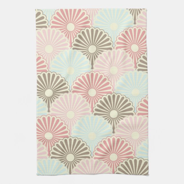 Japanese vintage pattern towel (Vertical)