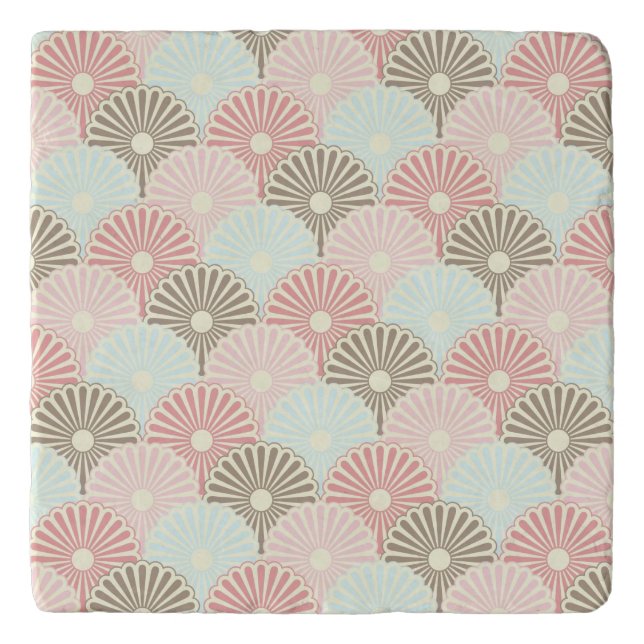 Japanese vintage pattern trivet (Front)