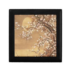 Japanese vintage plum blossoms in moonlight gift box