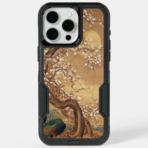 Japanese vintage plum blossoms in moonlight iPhone 15 pro max case