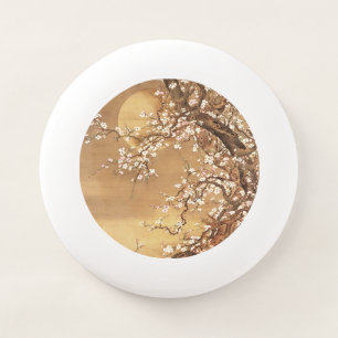 Japanese vintage plum blossoms in moonlight Wham-O frisbee