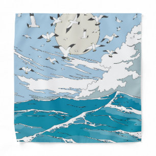Japanese Vintage Seqscape Bandana