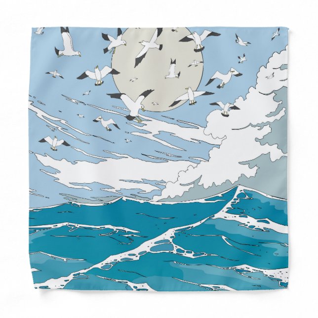 Japanese Vintage Seqscape Bandana (Front)
