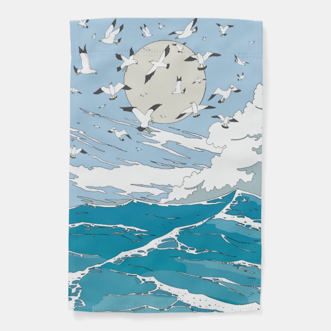 Japanese Vintage Seqscape Garden Flag (Front)