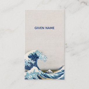 Japanese Vintage Style Great Wave Business Card