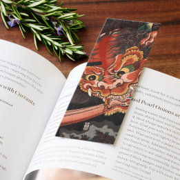 Japanese Vintage Woodblock Oni King Shutendoji Bookmarks