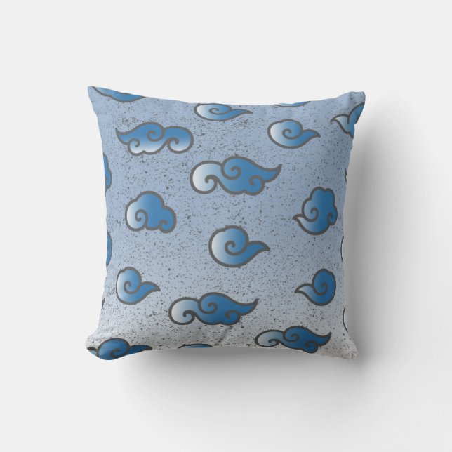 Japanese Wagara Pattern Throw Pillow (Front)