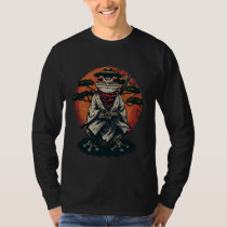 Japanese Warrior Artwork Japanese Ninja Frog Samur T-Shirt