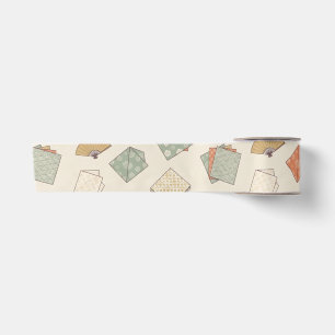 Japanese Washi Origami Vintage Wrapping Paper Satin Ribbon