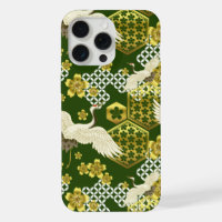 japanese washi pattern iPhone 15 pro max case