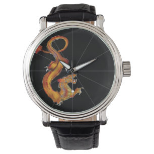 Japanese Water Color Dragon Design Watch