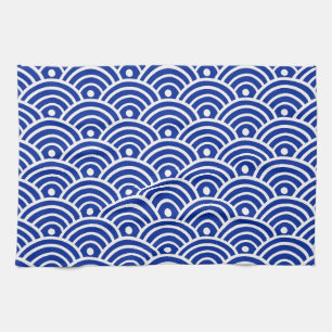 Japanese Water Wave  Kitchen Towel