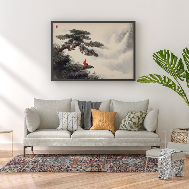 Japanese Waterfall Zen Wall Art Print (Creator Uploaded)