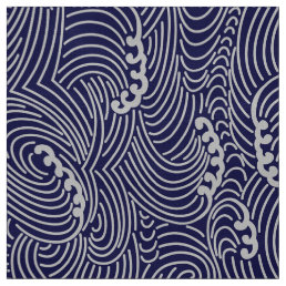 Japanese Wave Custom Fabric