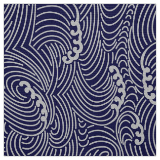 Japanese Wave Custom Fabric