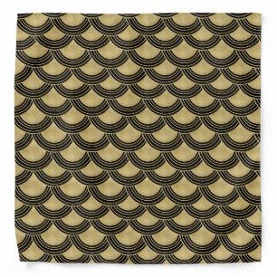 Japanese Wave Gold Glam #2 Bandana