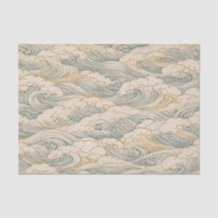 JAPANESE WAVE PATTERN TISSUE PAPER