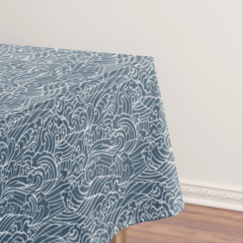 Japanese Wave Style Pattern Tablecloth