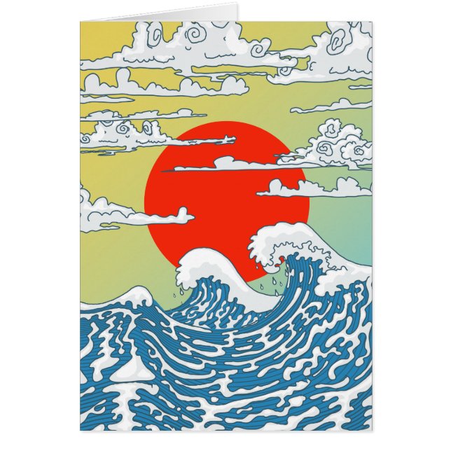 Japanese Waves Cards (Front)