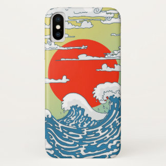 Japanese Waves iPhone X Case