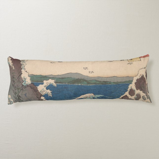 Japanese Waves Naruto Whirlpool Artwork Body Pillow (Back)