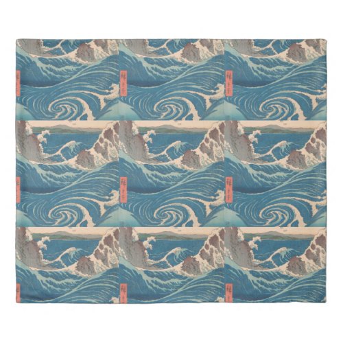 Japanese Waves Naruto Whirlpool Artwork Duvet Cover