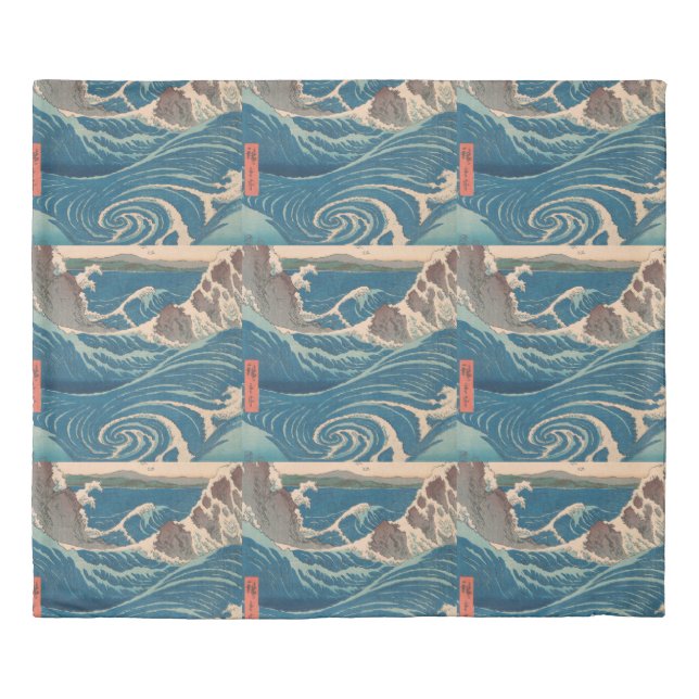 Japanese Waves Naruto Whirlpool Artwork Duvet Cover (Front)