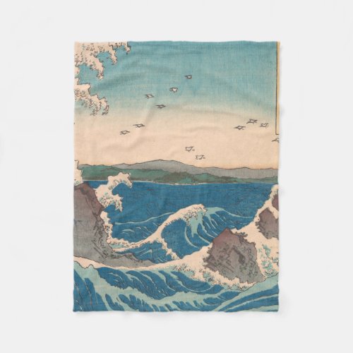 Japanese Waves Naruto Whirlpool Artwork Fleece Blanket