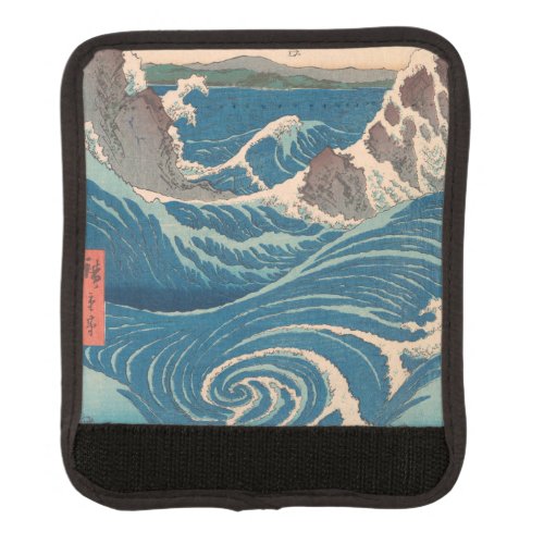 Japanese Waves Naruto Whirlpool Artwork Luggage Handle Wrap