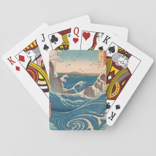 Japanese Waves Naruto Whirlpool Artwork Playing Cards
